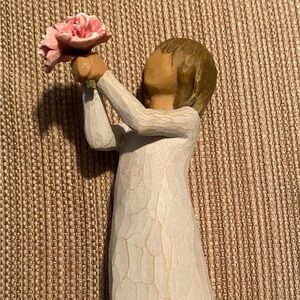 Willow Tree Figurine with Pink Flowers